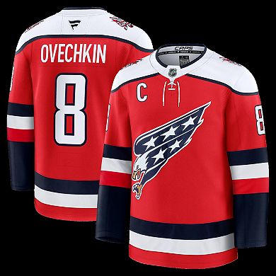 Men's Fanatics Alexander Ovechkin Red Washington Capitals Alternate Premium Player Jersey