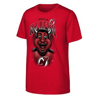 Youth Outerstuff Red New Jersey Devils Mascot Highlight T-Shirt