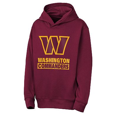 Youth Outerstuff Burgundy Washington Commanders Back to Basics Hoodie