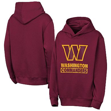 Youth Outerstuff Burgundy Washington Commanders Back to Basics Hoodie