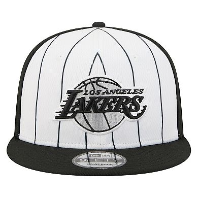 Men's New Era White Los Angeles Lakers 2025 NBA Tip Off 9FIFTY Snapback Hat