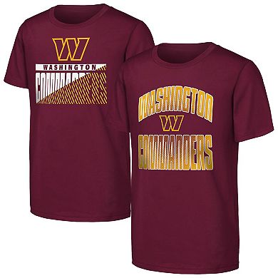 Youth Outerstuff Burgundy Washington Commanders Never Quit 2-Pack T-Shirt Set