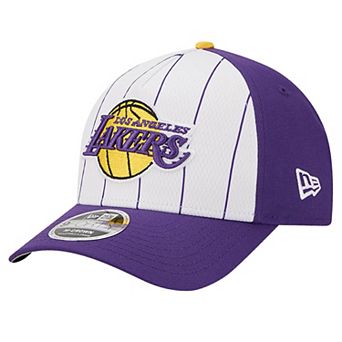 Men's New Era White/Purple Los Angeles Lakers 2025 NBA Tip Off M-Crown A-Frame 9FORTY Adjustable Hat