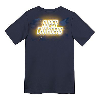 Preschool Outerstuff Navy Los Angeles Chargers Super Logo T-Shirt