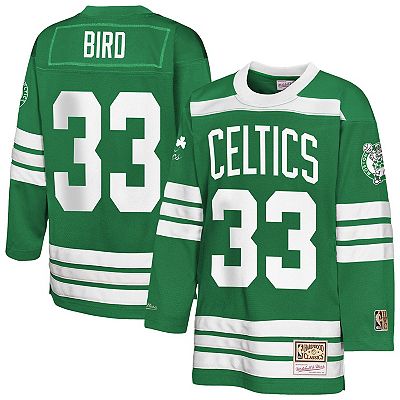 Youth Mitchell & Ness Larry Bird Kelly Green Boston Celtics Maxxed