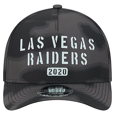 Men's New Era Gray Las Vegas Raiders Halftone Camo 9FORTY Hat