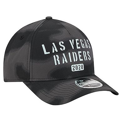 Men's New Era Gray Las Vegas Raiders Halftone Camo 9FORTY Hat