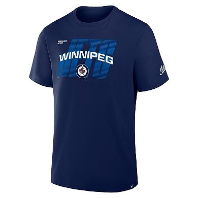 Men's Fanatics Navy Winnipeg Jets Team Vision Legacy T-Shirt