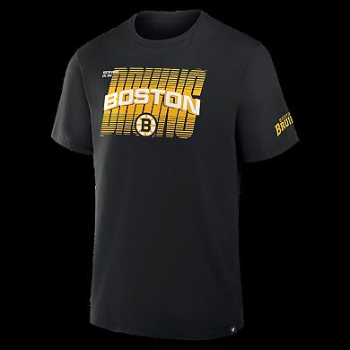 Men's Fanatics Black Boston Bruins Team Vision Legacy T-Shirt