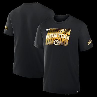 Men's Fanatics Black Boston Bruins Team Vision Legacy T-Shirt