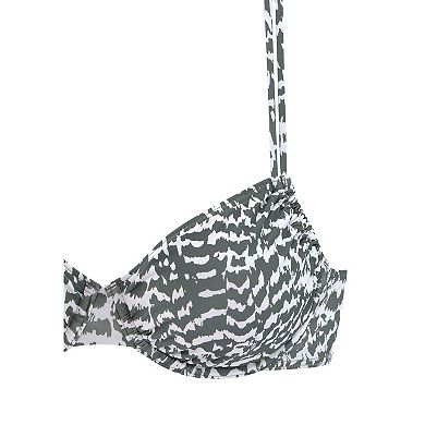 Lascana Women's Animal Print Underwire Bikini Top