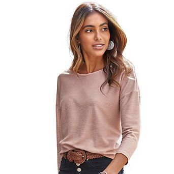Lascana Women's Classic Ribbed Top