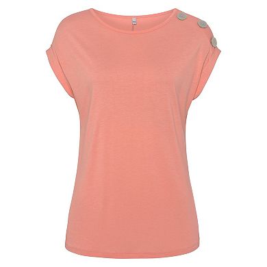 Lascana Women's Button Detail Top