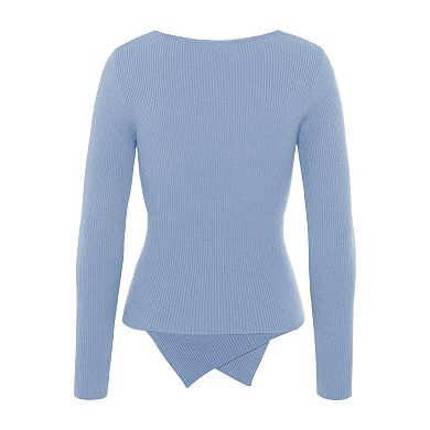 Lascana Women's Overlapping V-Neck Sweater