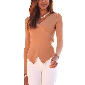 Lascana Women's Overlapping V-Neck Sweater