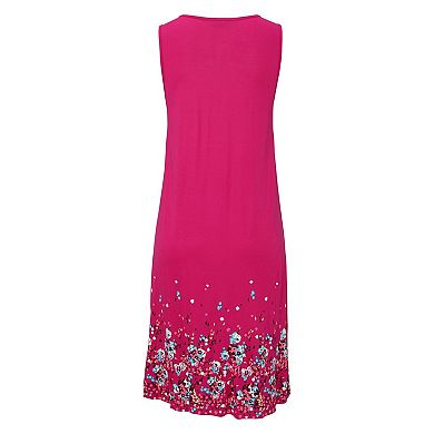 Lascana Women's Sleeveless Printed Dress