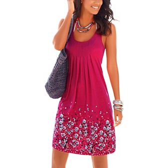 Lascana Women's Sleeveless Printed Dress