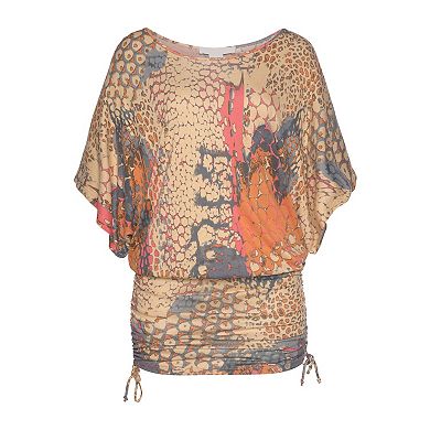 Lascana Women's Ruched Drawstring Dress