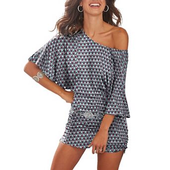 Lascana Women's Ruched Drawstring Dress