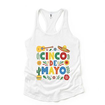 Cinco De Mayo Icons - Women's Graphic Racerback Tank Top