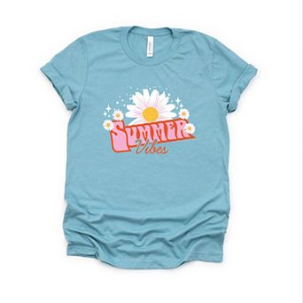 Summer Vibes Daisy - Women's Short Sleeve Graphic T-Shirt