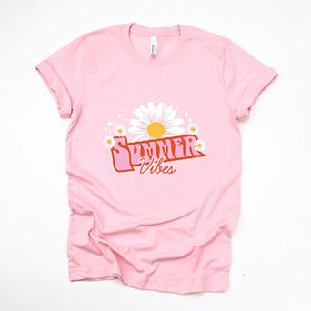Summer Vibes Daisy - Women's Short Sleeve Graphic T-Shirt