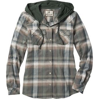 Women's Legendary Whitetails Lumber Jane Hooded Flannel Shirt