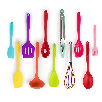 Megachef Pro Mulit-Color Silicone Cooking Utensils, Set of 12