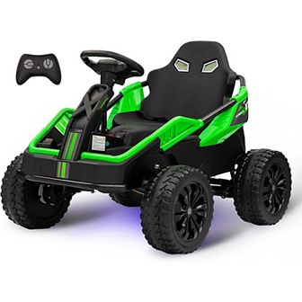 24V Ride-On Toys for Big Kids，Electric Four Wheeler，Battery Electric Car for Kids