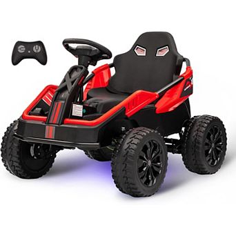 24V Ride-On Toys for Big Kids，Electric Four Wheeler，Battery Electric Car for Kids