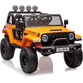 24V Kids Ride On Car, 2 Seater Battery Powered Truck Cars for Toddles 2WD/4WD Electric Vehicles