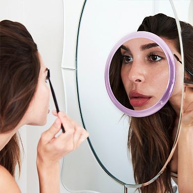 Travel Shower Mirrors with 5X Magnification and Suction Cup Wall Mount