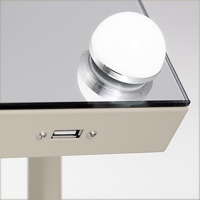 25"x20" Hollywood Mirror with Lights LED, Horizontal Countertop Vanity Mirror