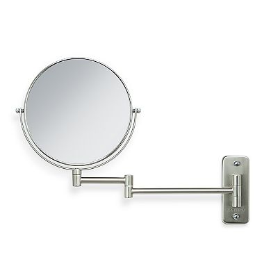 Wall Mounted Bathroom Mirror with 8X/1X Magnifications andExtending Folding Arm