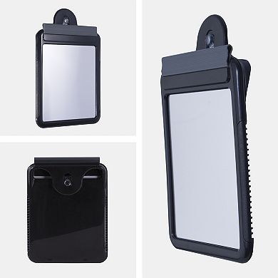 Non-Lighted Fogless Shower Mirror with Suction Cup and Squeegee