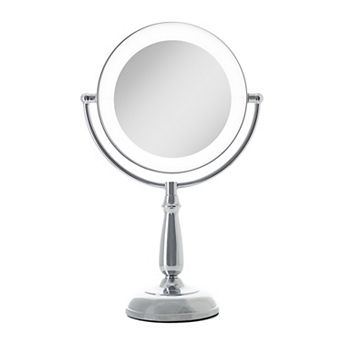LED Light Countertop Face Mirror with Magnifications 10X/1X and Touch Base Control Technology