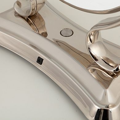 Glamour LED Lighted Vanity Countertop Mirror with Magnifications 5X/1X