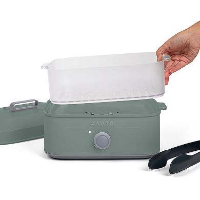 Towel Steamer with Tongs 8L Steam Tray 1.7L Tank Up to 12 wash cloths