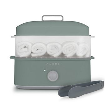 Towel Steamer with Tongs 8L Steam Tray 1.7L Tank Up to 12 wash cloths