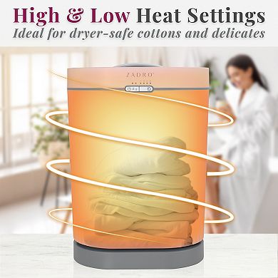 Fluted Towel Warmer for Bathroom 20L Stainless Steal Tub Cord Storage