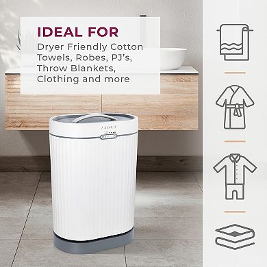 Fluted Towel Warmer for Bathroom 20L Stainless Steal Tub Cord Storage