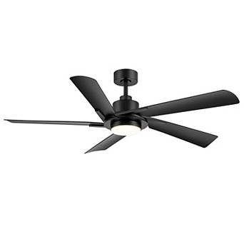 60-Inch ceiling fan, 5 ABS blades, 3-color light, DC motor, 6-speed remote, timer, memory