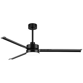 65-Inch ceiling fan, 3 aluminum blades, 3-color light, 6-speed DC motor, remote, timer, memory
