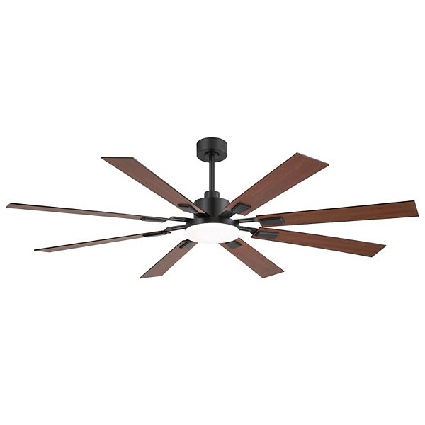 72-Inch Ceiling fan, 8 plywood blades, 3-color light, 6-speed DC