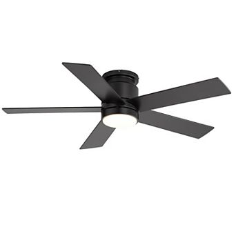 42-Inch Ceiling Fan with LED Light, 5 Plywood Blades, Flush Mount Design, DC Motor, Timer