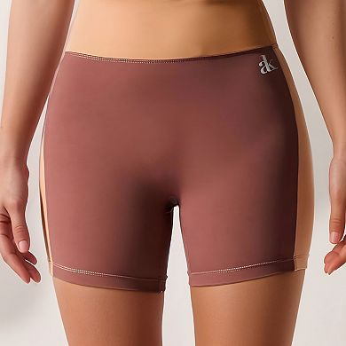 Women's High Waist Color Block Biker Shorts