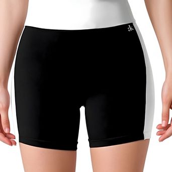 Women's High Waist Color Block Biker Shorts