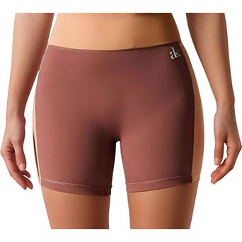 Women's High Waist Color Block Biker Shorts