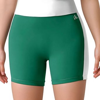 Women's High Waist Color Block Biker Shorts