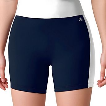 Women's High Waist Color Block Biker Shorts